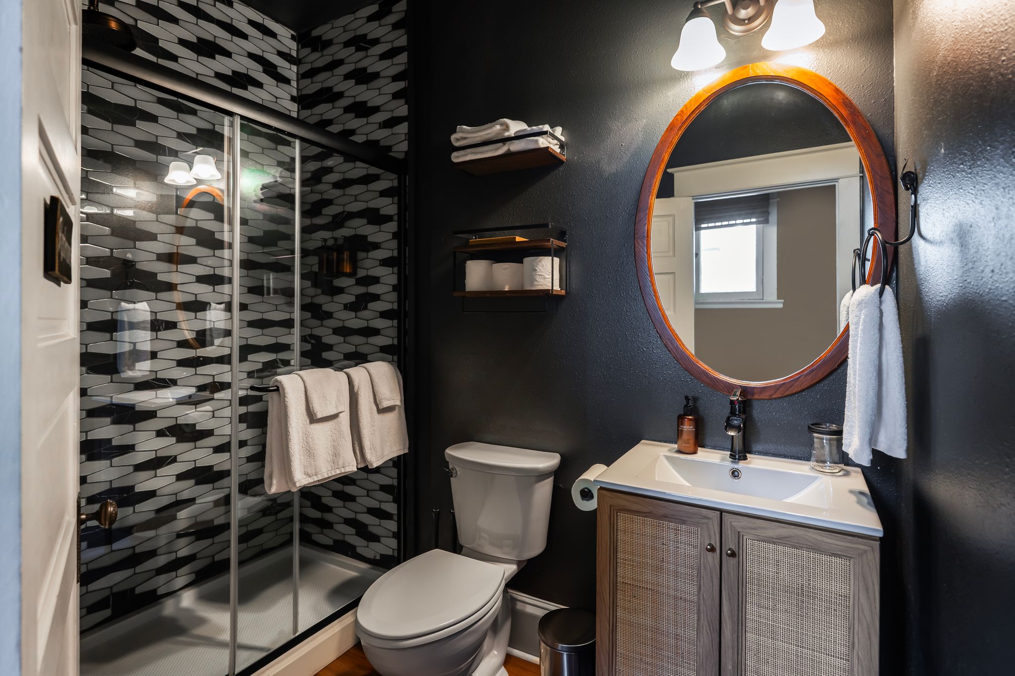 Cabin accent details and curated decor
